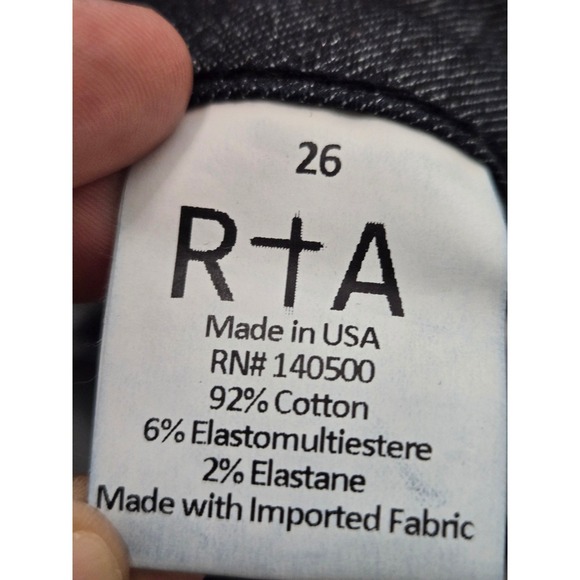 RtA‎ Road to Awe Glitter Skinny Jeans Cotton Women 26 Dark Wash Casual Chic - Picture 13 of 16